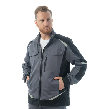 Летняя куртка Brodeks KS 202 C, графит серый/черный