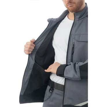 Летняя куртка Brodeks KS 202 C, графит серый/черный