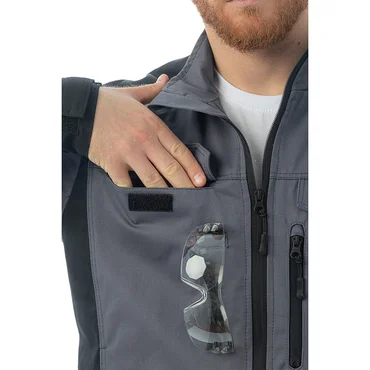 Летняя куртка Brodeks KS 202 C, графит серый/черный
