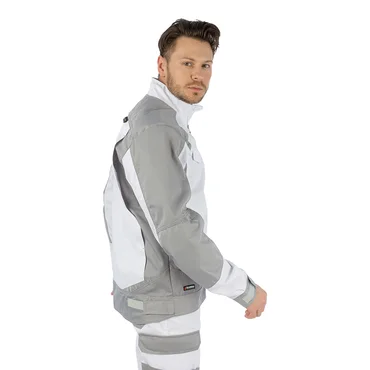 Летняя куртка Brodeks KS 202, белый/серый