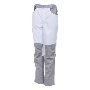 Женские летние брюки Brodeks KS 328, белый/серый