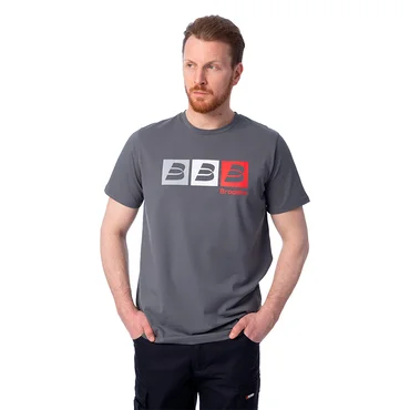 Футболка Brodeks KS705, серый