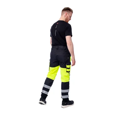 Летние сигнальные брюки Brodeks KS 309, желтый/черный